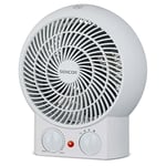 2000W Hot Air Heater 21cm Width x 11cm Depth x 24cm Height White