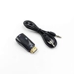 Miwaimao HD 1080P HDMI to VGA Adapter Audio Cable Converter Male to Female For PC Laptop TV Box Computer Display Projector HDMI Cable