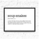 chthsx Nordic The Office TV Show Inspired Poster Prints Soup Snakes Definition Art Canvas Painting Black White Minimalism Picture Wall Decor-30x42cm No Frame