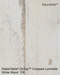 Bordsskiva kompaktlaminat, 110x70 cm, white wood