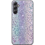Samsung Galaxy A25 Genomskinligt Skal Glitter Leopard