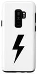 Coque pour Galaxy S9+ Lightning Bolt Noir pour homme Idée cadeau Thunder Strike