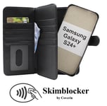 Skimblocker XL Magnet Fodral Samsung Galaxy S24 Plus 5G (SM-S926B/DS) (Svart)