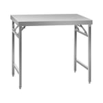 Royal Catering Rostfri arbetsbänk - Hopfällbar 100 x 60 cm 200 kg