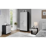 Carlton Bedroom Furniture Trio Set (Wardrobe, Chest & Bedside Table)