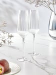 Very Home Ales Set Of 4 Ribbed Champagne Glasses