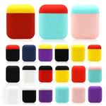 Silicone Protection Sleeve For Apple Airpods 1st Soft Rubber Ult Yellow Red