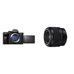 Sony Alpha 7 IV | Full-Frame Mirrorless Camera (Real-time autofocus, 10 fps, 4K60p, Vari-angle touch screen, Large capacity Z battery), Black & SEL50F18F E Mount Full Frame 50 mm F1.8 Prime Lens