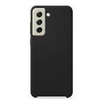 Coque silicone unie Soft Touch Noir compatible Samsung Galaxy S21 FE - Neuf