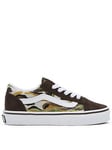 Vans Kids Boys Old Skool Trainers - Camouflage, Print, Size 10 Younger