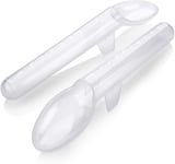 Calibrated Medicine Spoon for Kids, Baby & Toddler - (Pack of 2) - 2 Tsp/10 mL Capacity Plastic Oral Liquid Dose Medication Graduated Dispenser