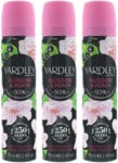 Yardley Ladies Womens Body Spray Deodorant Blossom 75ml(pack of 3)