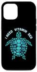 Coque pour iPhone 12/12 Pro J'ai besoin de vitamines Sea Funny Ocean Turtle Water Beach