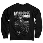 Hybris Elvis Presley - Jailhouse Rock Sweatshirt (Black,XXL)