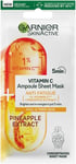 Garnier Skinactive Vitamin C anti Fatigue Ampoule Sheet Mask, 15G