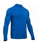 Under Armour HeatGear Long Sleeve Blue Mens Fitted Seamless Top 1282314 789 Nylon - Size Large