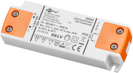 LED transformator 12V (DC) 20W