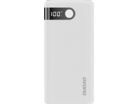 Dudao powerbank 20000 mAh 2x USB / USB typ C / micro USB 2 A z ekranem LED biały (K9Pro-05)