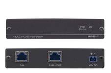 Kramer Electronics Pse-1, 100 Mbit/S, Cat6, Svart, 100 M, Ce, C–Ul, Ul, C–Tick, Fcc Class A, Ices, Kcc, Vcci, Weee, Rohs, 48 V