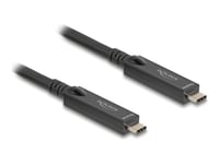 Delock - Usb-Kabel - 24 Pin Usb-C (Hane) Till 24 Pin Usb-C (Hane) - Usb 3.2 Gen 1 / Displayport 2.1 - 20 V - 3 A - 5 M - Upp Till 10 Gbps Dataöverföringshastighet, Usb Power Delivery (60W), Active Optical Cable (Aoc), Stöd För 8 K 60 Hz (7680 X 4320