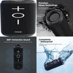 Premium Bluetooth Speakers, StormBox 24W Portable Black