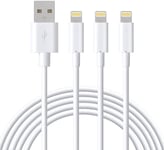 Marchpower iPhone Charger Cable - MFi Certified Lightning Cable - 3Pack 2M Lightning to USB Cable Compatible with iPhone SE 13 Pro Max Xs 12/11 Max X 8Plus 7Plus 6S Plus 6 5S iPad Pro Air iPod - White