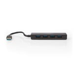 USB-hubb | USB A-Hane | USB-A Hona | 4-Port port(s) | USB 3.2 Gen 1 | USB ström | 4x USB