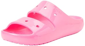 Crocs Unisex Classic Sandal, Neon HL (Pink Crush), 6 UK