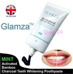 Activated Charcoal Teeth Whitening Toothpaste Natural Black Organic Oral Care UK