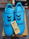 Hummel Hattrick MG Junior Moulded Football Boots, Blue Orange Size 5 EU 38 BNIB