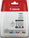Genuine Canon PGI-570/ CLI-571 Multipack for Pixma MG5750 MG5751 MG5752 Printers
