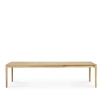 Ethnicraft - Bok Extendable Dining Table Oak 100 x 200-300 cm - Matbord - Alain Van Havre - Träfärgad - Trä