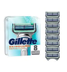 Gillette SkinGuard Sensitive Razor Blade Refills for Men,  8 Blades