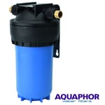 AQUAPHOR GROSS MIDI 10" BIG BLUE WATER PRE FILTER WHOLE HOUSE Bracket and Wrench
