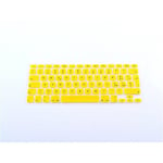 StickersLab Silicone Screen Protector for Apple MacBook Air/PRO Notebook Keyboard with Italian Letters (Background Colour - Yellow)