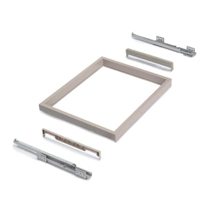 Panier Tiroir Coulissant Suspendu Pour Placard - Organisateur Sous étagère 38x25x12 Cm, Noir