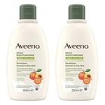 Aveeno Daily Moisturising Yogurt Body Wash, 300ml (Pack of 2)