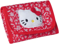 Hello Kitty Wallet Purse with Plush Velour Kitty Motif