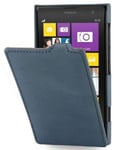 StilGut UltraSlim Genuine Leather Case for Nokia Lumia 1020, Old Style Ocean Blue