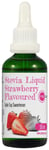 Stevia Liquid Drops 50ml Glass Strawberry Natural Sweetener Diabetic Sugar Free