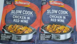 2 x Schwartz Slow Cooker Chicken In Red Wine 35g