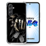 Cokitec Coque Renforcée en Verre Trempé pour Samsung Galaxy A54 5G Tete de Mort Your Next
