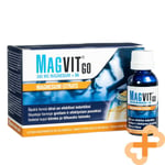 MAGVIT GO 300mg Magnesium + Vitamin B6 Liquid Supplement Muscles Heart 8 Shots