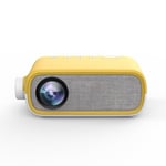 Videoprojecteur LED HD Portable 1080P Focus Manuel Home Cinéma Compact Jaune YONIS