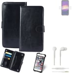 CASE FOR Ulefone Armor 9 FAUX LEATHER + EARPHONES PROTECTION WALLET BOOK FLIP MA