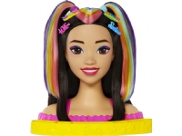 Barbie Mattel Doll Head Styling Neon Rainbow Sort Hair HMD81