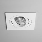 Astro Taro Square ADJ Fire Rated Single Downlight 5678 White