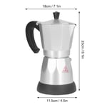 480W 300ML Electric Filter Coffee Pot Aluminum Coffee Maker Moka Pot Coffee New