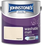 Johnstone's - Washable Paint - Magnolia - Matt Finish - Emulsion Paint - Highly