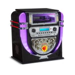 Mini Jukebox Graceland Lecteur de CD platine vinyle Radio DAB+/FM LED